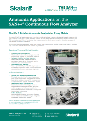 Flyer SAN++ Ammonia
